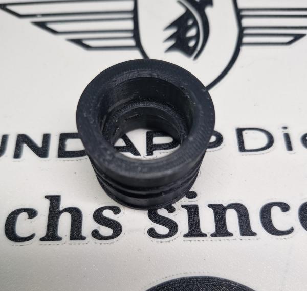 Zündapp Ansauggummi 283-​04.102 TPU für KS 50 Typ 517 inklusive 2 Originale Norma Schellen !!